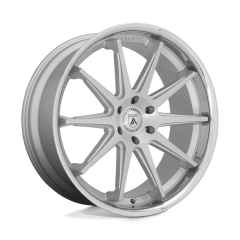 Asanti Black 22x10 ABL-29 Emperor (5x120) ET+30 CB74.1 Brushed Silver / Chrome Lip