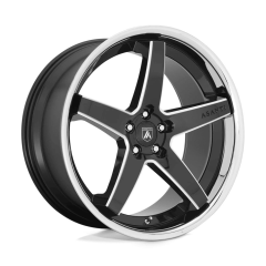 Asanti Black 20x10.5 ABL-31 Regal (5x112) ET+38 CB72.56 Gloss Black / Milled Edges / Chrome Lip