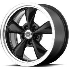 American Racing 16x7 AR105 Torq Thrust M (5x115) ET+35 CB70.3 Gloss Black / Machined Lip