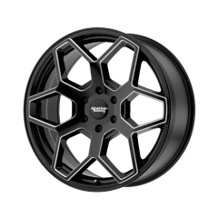 American Racing 20x8.5 AR916 (6x139.7) ET+15 CB106.1 Gloss Black / Milled Edges