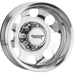 American Racing 16x6 AR204 Baja Dually (8x165.1) ET-134 CB125.1 Polished - Rear