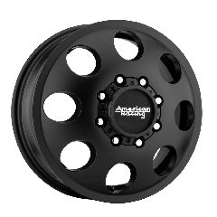 American Racing 16x6 AR204 Baja Dually (8x165.1) ET+111 CB125.1 Satin Black - Front