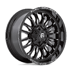Fuel 20x10 D795 Arc (5x127/5x139.7) ET-18 CB87.1 Gloss Black / Milled Edges