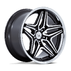 Asanti 20x10.5 AB046 Duke (5x114.3) ET+18 CB72.56 Gloss Black / Machined / Chrome Lip