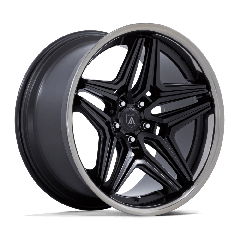 Asanti 22x9 AB046 Duke (5x115) ET+15 CB72.56 Satin Black / Machined DDT Lip
