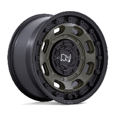 Black Rhino 16x8 Atlas (5x160) ET+38 CB65.07 Olive Drab Green / Black Lip