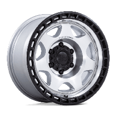 Black Rhino 17x8.5 BR018 Voyager (5x127) ET+00 CB71.5 Silver / Machined Face / Matte Black Lip