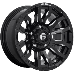 Fuel 16x8 D673 Blitz (5x139.7) ET+1 CB108 Gloss Black / Milled Edges