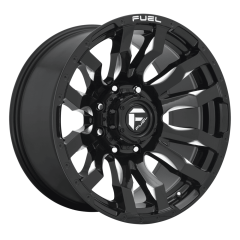 Fuel 17x9 D673 Blitz (5x127) ET+1 CB71.5 Gloss Black / Milled Edges