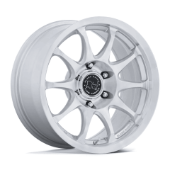 Black Rhino 17x8.5 BR038 Ronin (5x127) ET+00 CB71.5 Gloss Silver / Machined Face