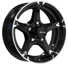 King 14x5 Chaser 5 (5x114.3) ET+00 CB84 Gloss Black / Machined