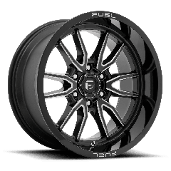 Fuel 20x10 D761 Clash (6x139.7) ET-18 CB106.1 Gloss Black / Milled Edges