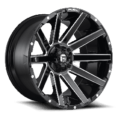 Fuel 20x9 D615 Contra (5x139.7/5x150) ET+1 CB110.1 Gloss Black / Milled Edges