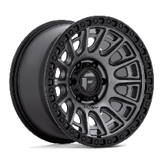 Fuel 17x9 D835 Cycle (5x127) ET+1 CB71.5 Matte Gunmetal / Black Ring