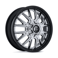 Fuel 20x8.25 D407 Catalyst Dually (8x200) ET+105 CB142 Chrome / Gloss Black Lip