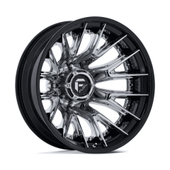 Fuel 20x8.25 D407 Catalyst Dually (8x200) ET-202 CB142 Chrome / Gloss Black Lip