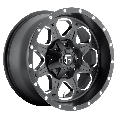 Fuel 17x9 D534 Boost (5x114.3/5x127) ET+14 CB78.1 Matte Black / Milled Edges
