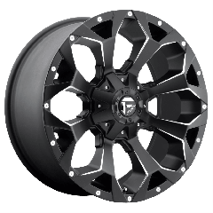 Fuel 17x8.5 D546 Assault (5x139.7/5x150) ET+25 CB110.1 Matte Black / Milled Edges