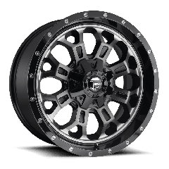 Fuel 18x9 D561 Crush (6x135/6x139.7) ET+1 CB106.1 Gloss Black / Machined Face DDT