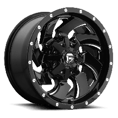 Fuel 17x9 D574 Cleaver (5x114.3/5x127) ET-12 CB78.1 Gloss Black / Milled Edges