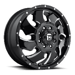 Fuel 20x8.25 D574 Cleaver Dually (8x165.1) ET+105 CB121.5 Gloss Black / Milled Edges
