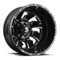 Fuel 20x8.25 D574 Cleaver Dually (8x165.1) ET-246 CB117 Gloss Black / Milled Edges