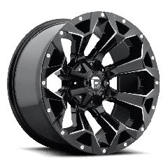 Fuel 17x9 D576 Assault (5x114.3/5x127) ET+1 CB78.1 Gloss Black / Milled Edges