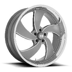 US Mags 20x8 U133 Desperado [R] (5x120.65) ET+1 CB72.56 Anthracite / Milled Edges / Polished Lip