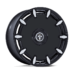 DUB 24x10 DC271 Cheef (6x135/6x139.7) ET+30 CB100.3 Gloss Black / Milled Edges