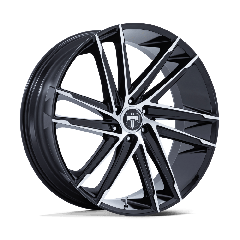 DUB 24x10 DC275 Blaze (6x135) ET+30 CB87.1 Gloss Black / Machined Face