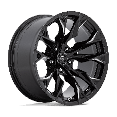 Fuel 20x9 D803 Flame (5x139.7) ET+1 CB78.1 Gloss Black / Milled Edges