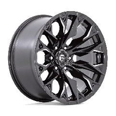 Fuel 20x9 D803 Flame (6x135) ET+1 CB87.1 Gloss Black / Milled Edges