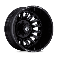 Fuel 20x8.25 D868 Arc Dually (10x225) ET-201 CB170.1 Gloss Black / Milled Edges