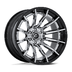 Fuel 20x10 FC403 Burn Fusion Forged (5x127) ET-18 CB71.5 Chrome / Gloss Black Lip