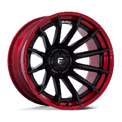 Fuel 20x10 FC403 Burn Fusion Forged (5x127) ET-18 CB71.5 Matte Black / Candy Red Lip