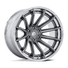 Fuel 20x10 FC403 Burn Fusion Forged (5x127) ET-18 CB71.5 Platinum / Chrome Lip