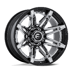Fuel 20x10 FC401 Brawl Fusion Forged (8x165.1) ET-18 CB125.1 Chrome / Gloss Black Lip