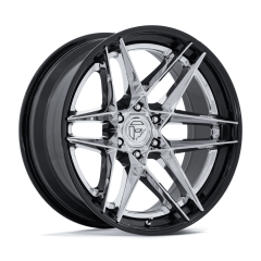 Fuel 20x10 FC408 Flight Fusion Forged (6x135) ET-18 CB87.1 Chrome / Gloss Black Lip