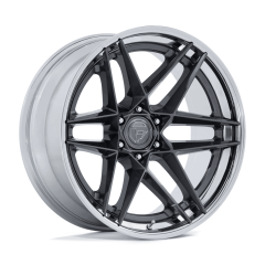 Fuel 20x10 FC408 Flight Fusion Forged (6x135) ET-18 CB87.1 Gloss Gunmetal / Chrome Lip
