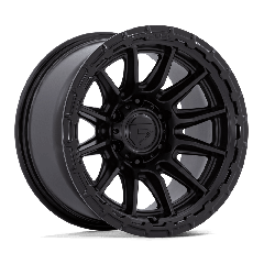 Fuel 17x8.5 FC866 Piston (5x114.3) ET+25 CB72.56 Blackout / Gloss Black Lip