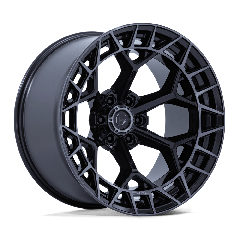 Fuel 17x9 FC873 Charger (6x135) ET+1 CB87.1 Gloss Black / Brushed Face Dark Tint
