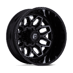 Fuel 20x8.25 D875 Flux Dually (8x165.1) ET-201 CB117 Gloss Black / Brushed Face Grey Tint