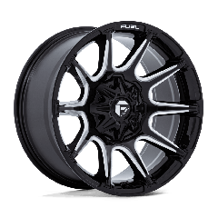 Fuel 20x10 FC880 Super C (5x127/5x139.7) ET-18 CB87.1 Gloss Black / Milled Edges