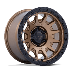 Fuel 17x8.5 FC884 Fortress (5x127) ET+00 CB71.5 Matte Bronze / Gloss Black Lip