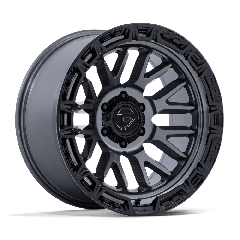 Fuel 17x9 FC890 Rail (5x127) ET+1 CB71.5 Gloss Gunmetal / Gloss Black Lip