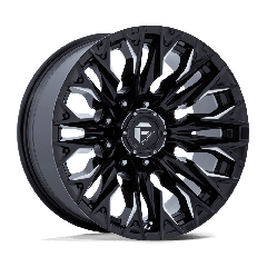 Fuel 20x10 D803 Flame (8x165.1) ET-18 CB125.1 Gloss Black / Milled Edges