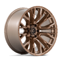 Fuel 17x9 D850 Rebar (6x114.3) ET+1 CB66.06 Platinum Bronze / Milled Edges