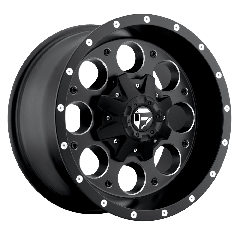 Fuel 17x9 D525 Revolver (5x114.3/5x127) ET-12 CB78.1 Matte Black / Milled Edges