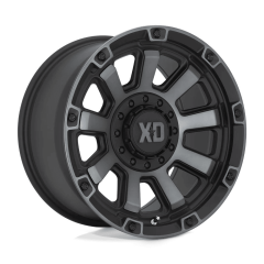 XD Series 17x9 XD852 Gauntlet (6x135/6x139.7) ET+00 CB106.1 Satin Black / Machined Grey Tint