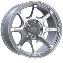 King Offroad 17x9 Grappler (6x139.7) ET+12 CB108.2 Silver / Machined